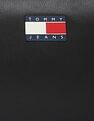 Tommy Hilfiger Solid Black Pu Sling Bag
