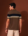 U.S. Polo Assn. Horizontal Striped Slim Fit Varsity Polo Shirt