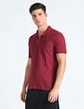 Flying Machine Cotton Pique All Over Print Polo Shirt