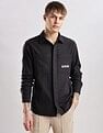 Calvin Klein Jeans Vertical Stripes Regular Fit Dobby Woven Shirt