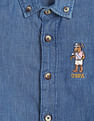 U.S. Polo Assn. Kids Boys Button Down Collar Denim Shirt