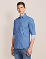 U.S. Polo Assn. Spread Collar Printed Casual Shirt