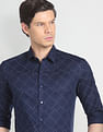 Arrow Newyork Geometric Print Slim Fit Formal Shirt
