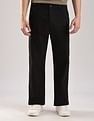 Calvin Klein Jeans Relaxed-Fit Solid Mid Rise Trousers