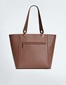 U.S. Polo Assn. Women Metallic Monogram Solid Tote Bag