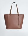 U.S. Polo Assn. Women Metallic Monogram Solid Tote Bag