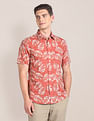 U.S. Polo Assn. Tropical Print Linen Shirt