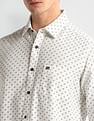Arrow Sport Slim Fit Geometric Print Shirt