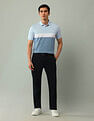 Arrow Horizontal Striped Regular Fit Polo Shirt