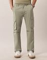 U.S. Polo Assn. Denim Co. Mid Rise Solid Straight Fit Cargos