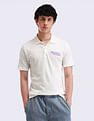 Flying Machine Typography Printed Relaxed Polo Shirt