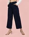 Flying Machine Women High Rise Wide Leg Rinsed Culottes Jeans