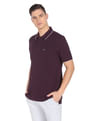 Arrow Sports Tipped Collar Solid Polo Shirt