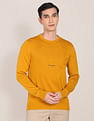U.S. Polo Assn. Crew Neck Brand Patterned Knit Sweater