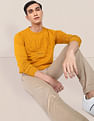 U.S. Polo Assn. Crew Neck Brand Patterned Knit Sweater