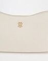 Tommy Hilfiger Solid Beige Pu Hand Bag
