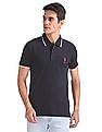 U.S. Polo Assn. Solid Lycra Polo Shirt