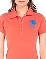 U.S. Polo Assn. Women Regular Fit Pique Polo Shirt