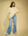 Flying Machine Women Ultra High Rise Flared Stretchable Jeans