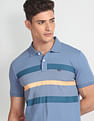 Arrow Sports Cotton Striped Polo Shirt