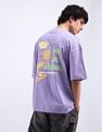 Flying Machine Graphic Print Cotton T-Shirt