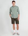 Arrow Sports Tartan Check Twill Casual Shirt
