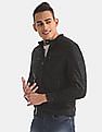 U.S. Polo Assn. Denim Co. Genuine Leather Panelled Biker Jacket