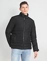 Arrow Sports Solid Hooded Puffer Jacket