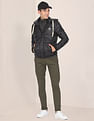 U.S. Polo Assn. Detachable Hood Nylon Solid Puffer Jacket