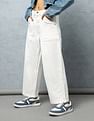 Flying Machine Women High Rise Wide Leg Jeans