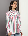 Tommy Hilfiger Viscose Geometric Print Relaxed Fit Shirt