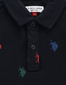 U.S. Polo Assn. Kids Boys Brand Print Cotton Polo Shirt