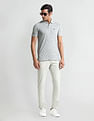 Arrow Sports Geometric Print Regular Polo Shirt