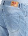 Flying Machine Slash Slim Tapered Fit Mid Rise Jeans