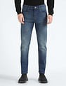 Flying Machine Stone Wash Slash Slim Tapered Fit Classic Vintage Jeans