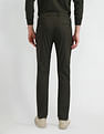 Arrow Newyork Slim Fit Textured Trousers