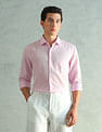 Arrow Cotton Linen Slim Fit Shirt