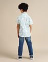 U.S. Polo Assn. Kids Boys Regular Fit Abstract Printed Shirt