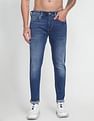 Flying Machine Slash Slim Tapered Fit Mid Rise Jeans