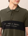 U.S. Polo Assn. Denim Co. Brand Printed Pure Cotton Polo Shirt