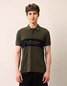 U.S. Polo Assn. Denim Co. Brand Printed Pure Cotton Polo Shirt
