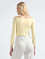 Tommy Hilfiger Off Shoulder Gathering Crop Top