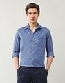 Arrow Manhattan Slim Fit Textured Autopress Shirt