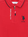 U.S. Polo Assn. Kids Boys Logo Zipper Polo Shirt