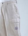 Flying Machine Cobain Loose Fit Pleated Front Cargos