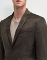 Arrow Zero Calorie Slim Fit Knitted Suede Blazer