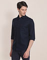 U.S. Polo Assn. Birdseye Dobby Textured Solid Shirt