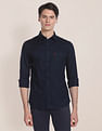 U.S. Polo Assn. Birdseye Dobby Textured Solid Shirt