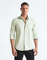 Flying Machine Vertical Stripe Cotton Shirt