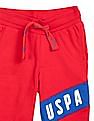 U.S. Polo Assn. Kids Drawstring Waist Brand Print Track Pants